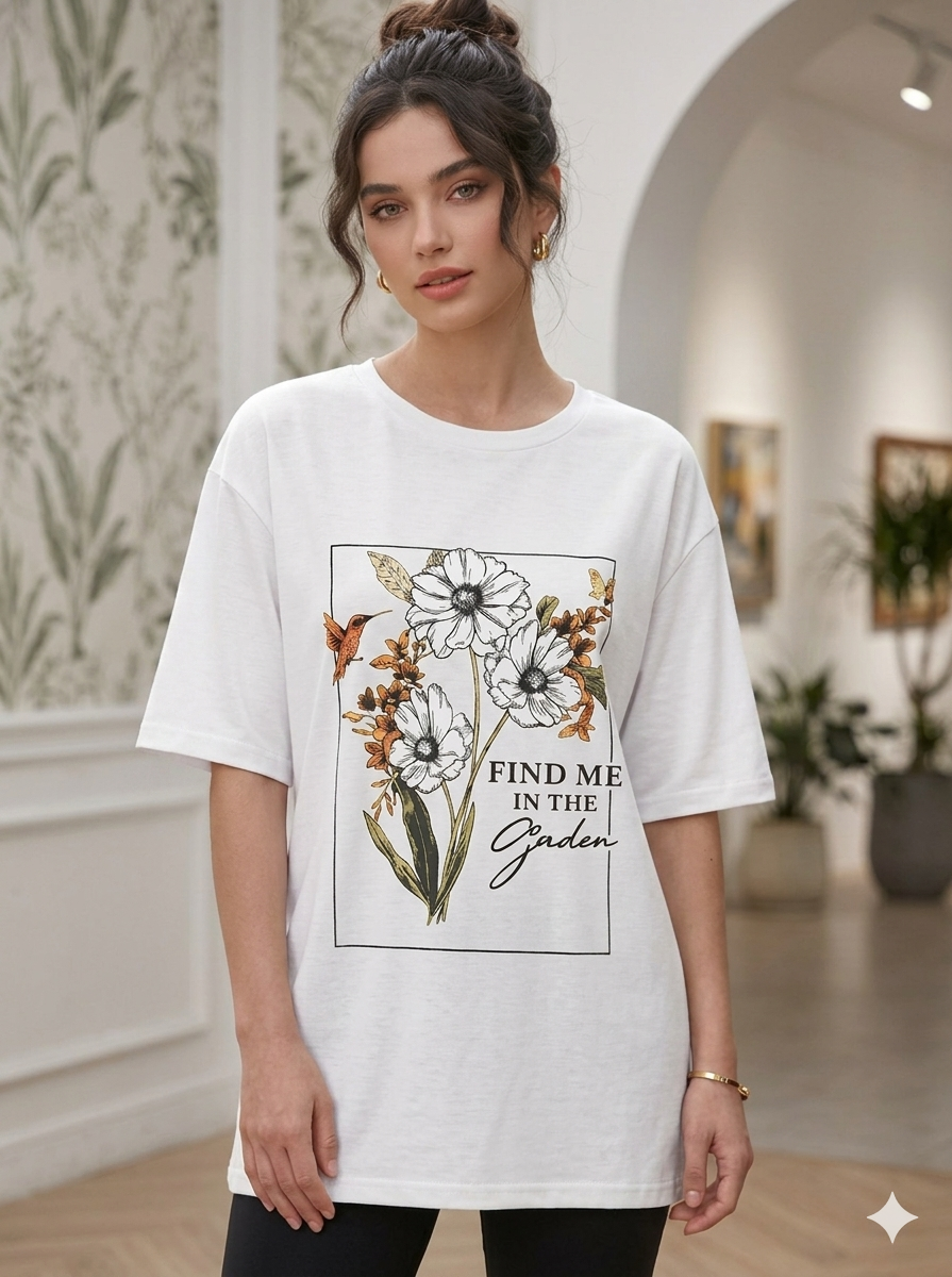 Classic ribbed crew neckline tee
