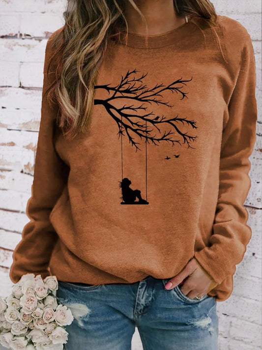 Casual thin sweatshirt