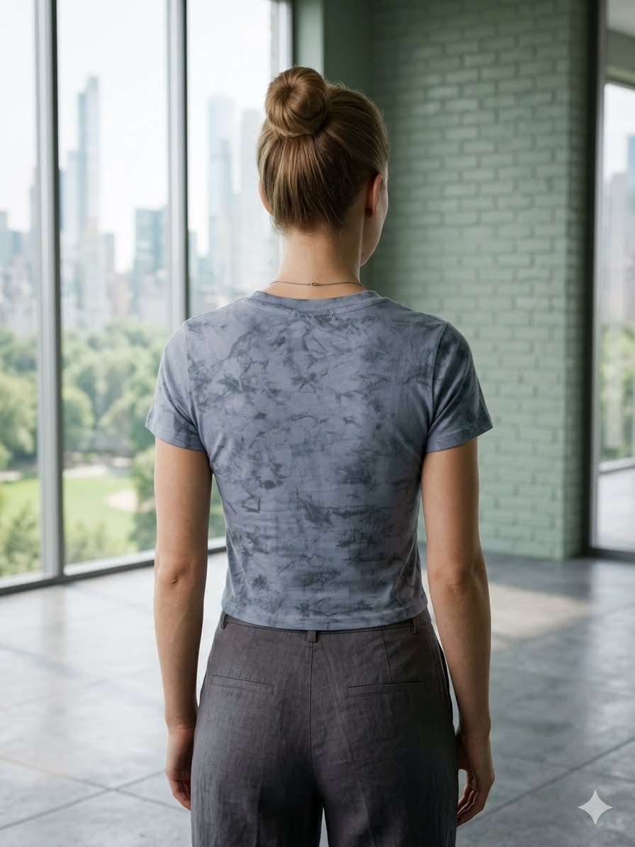 Special short-sleeve crop to