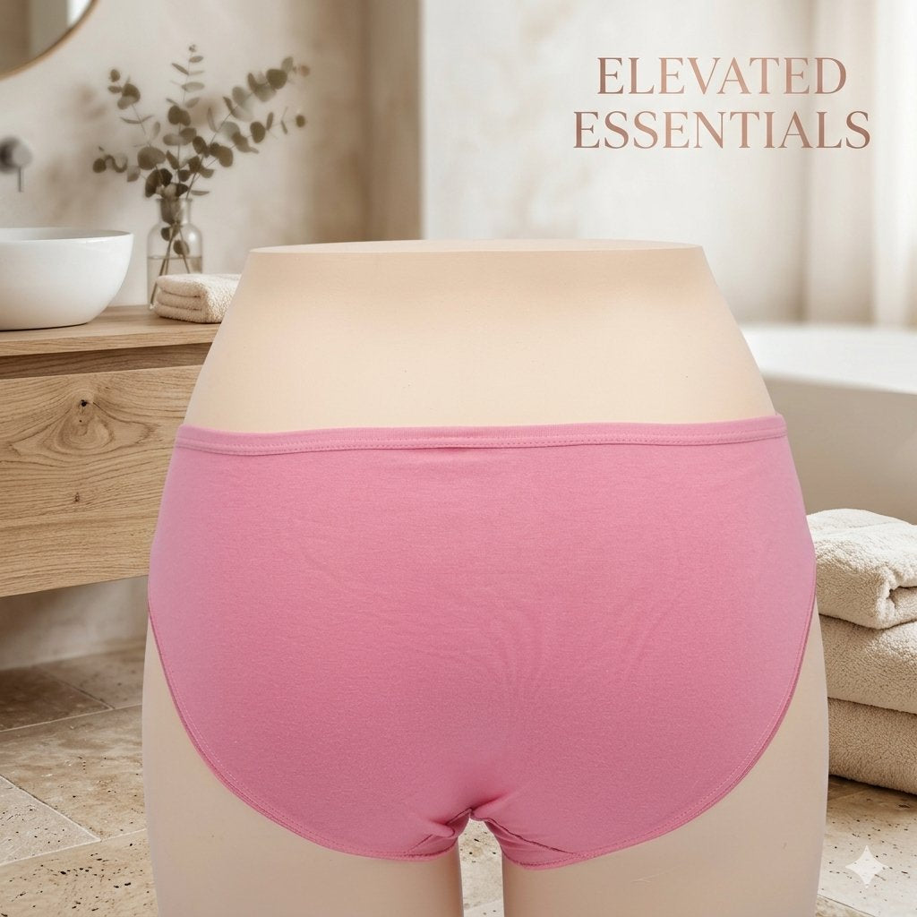 Classic, mid-rise bikini-style cotton panty