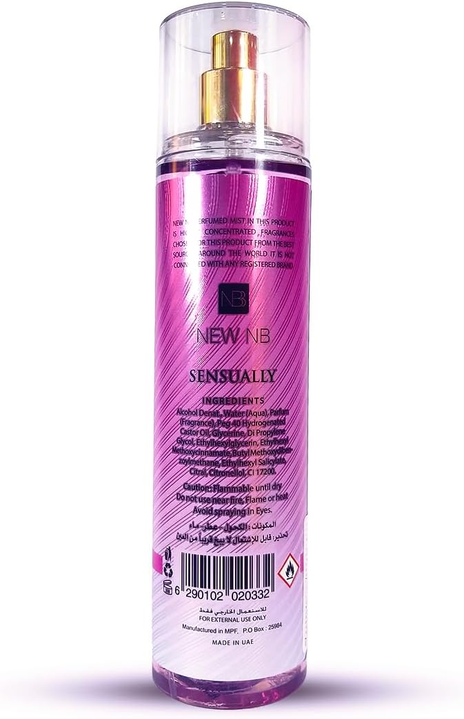 New NB Perfume Mist Sensually For Women 250m