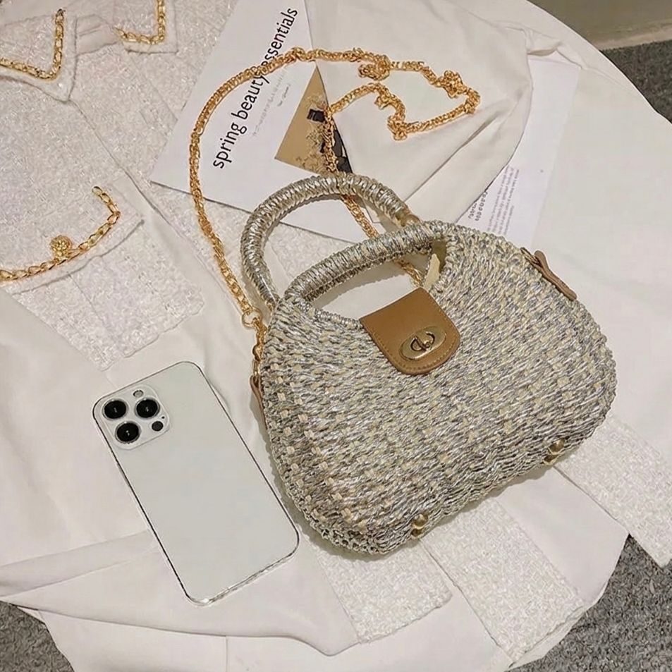 Trapezoidal silhouette  handbag