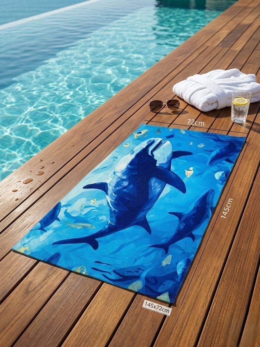 Captivating beach and pool towel (145 cm × 72 cm)
