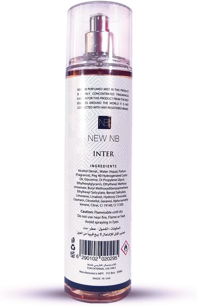 New NB Perfume Mist Inter For Women 250ml
