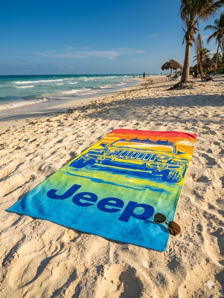 rectangular beach towel - Jeep