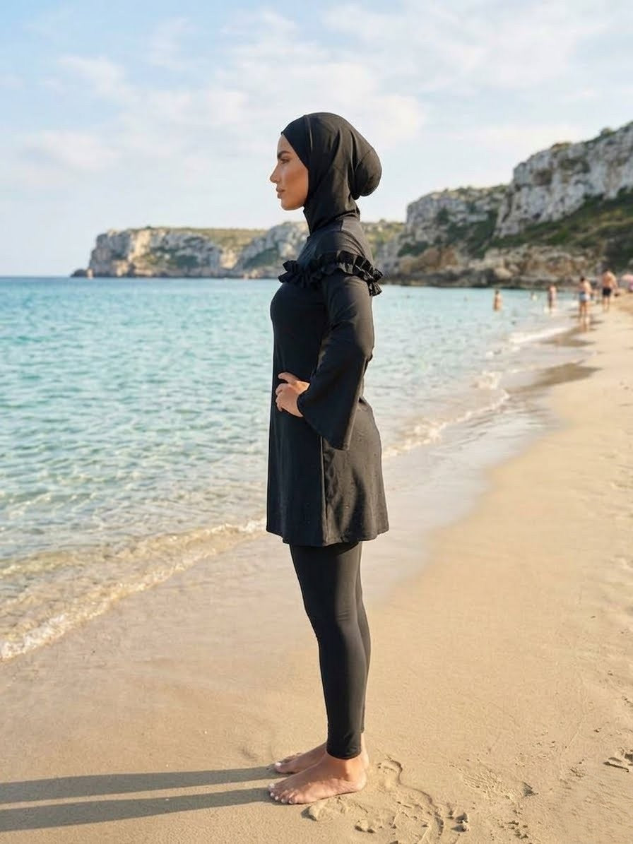 Elegant modest hijab swim set -burkini