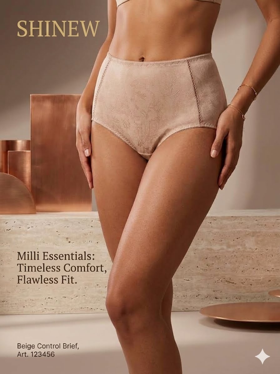 High-waisted control brief penti