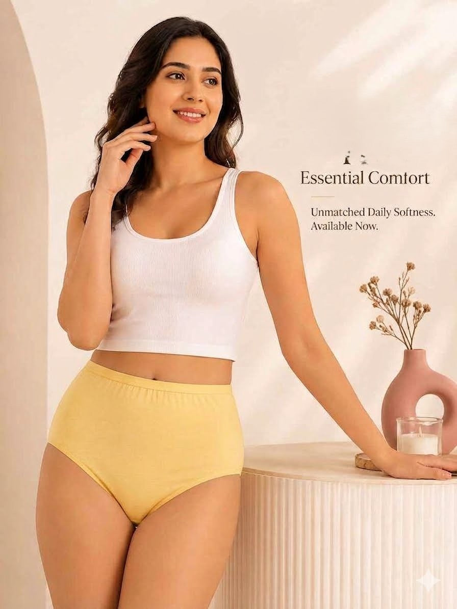 Proeza High-waisted cotton brief penti