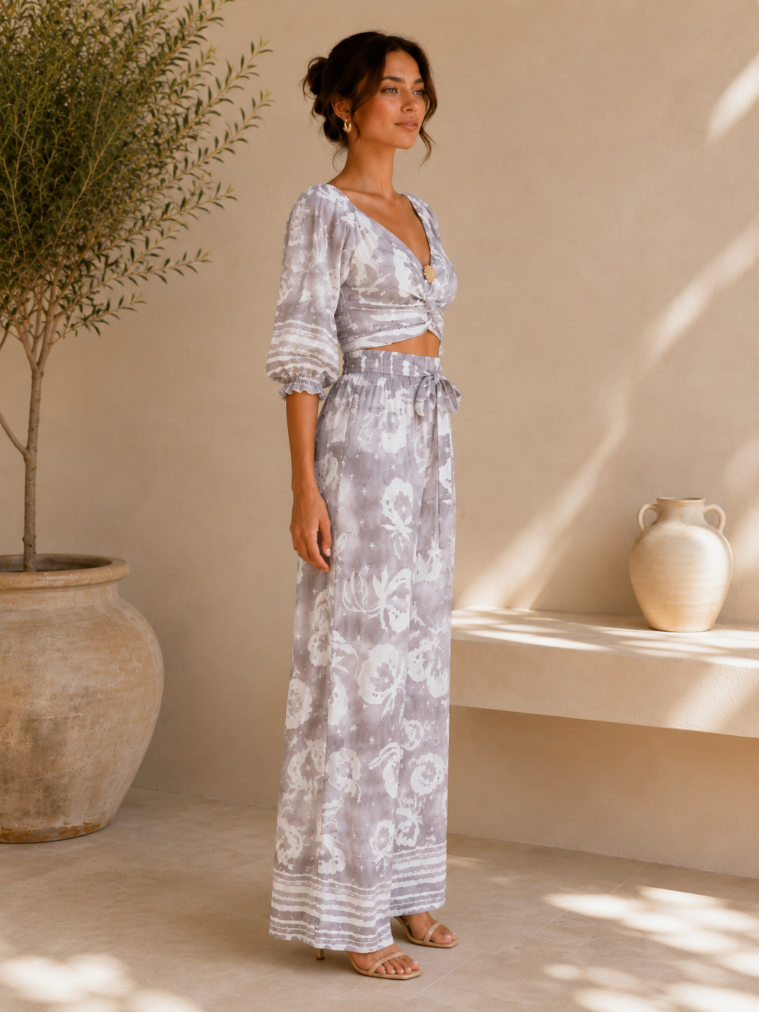 Elegant two-piece matching resort set