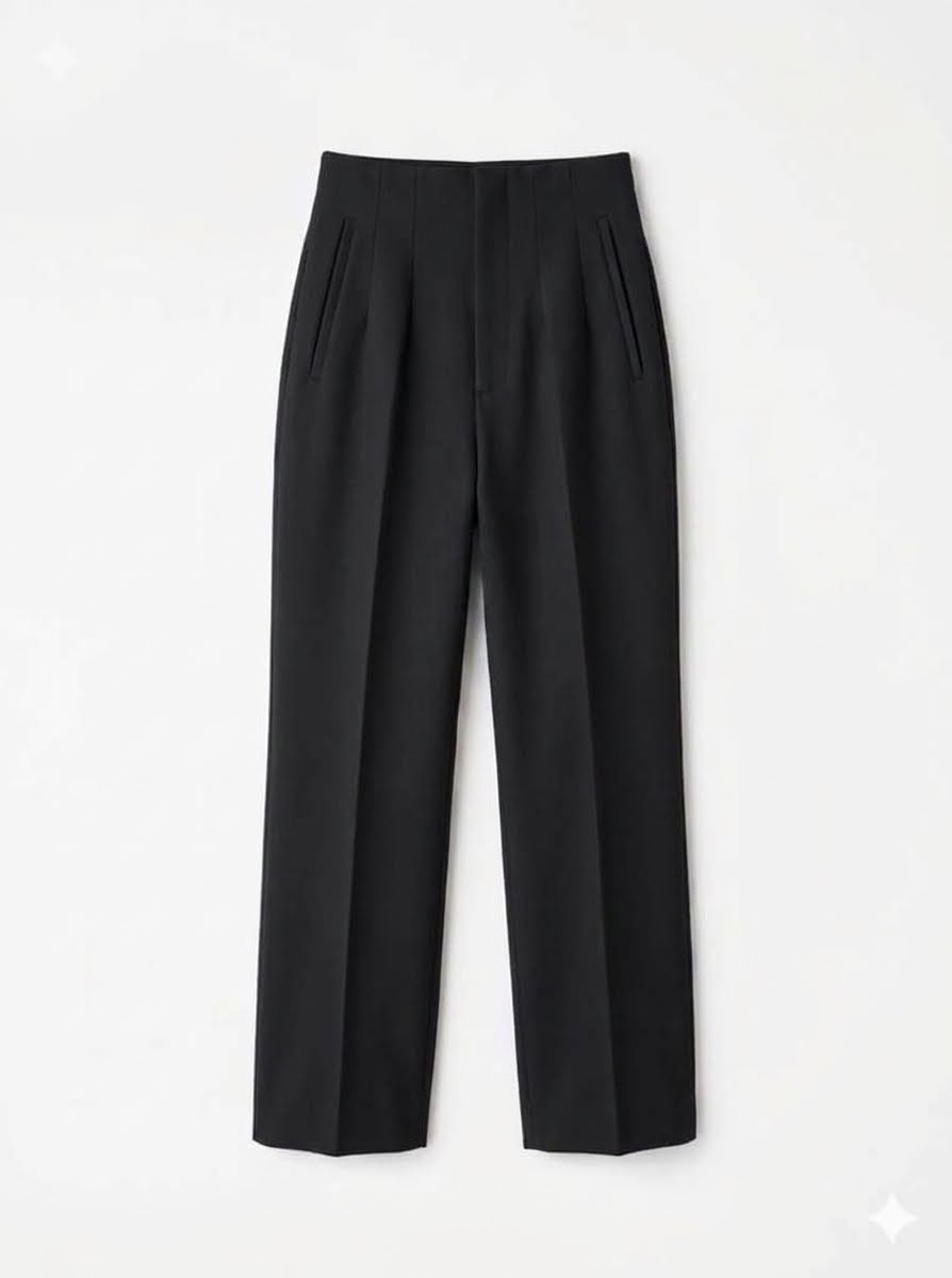High-waist, Zara Style Tailored Trousers