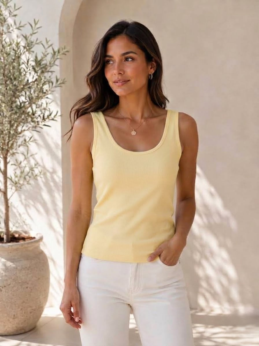 Classic tank top cotton bretel