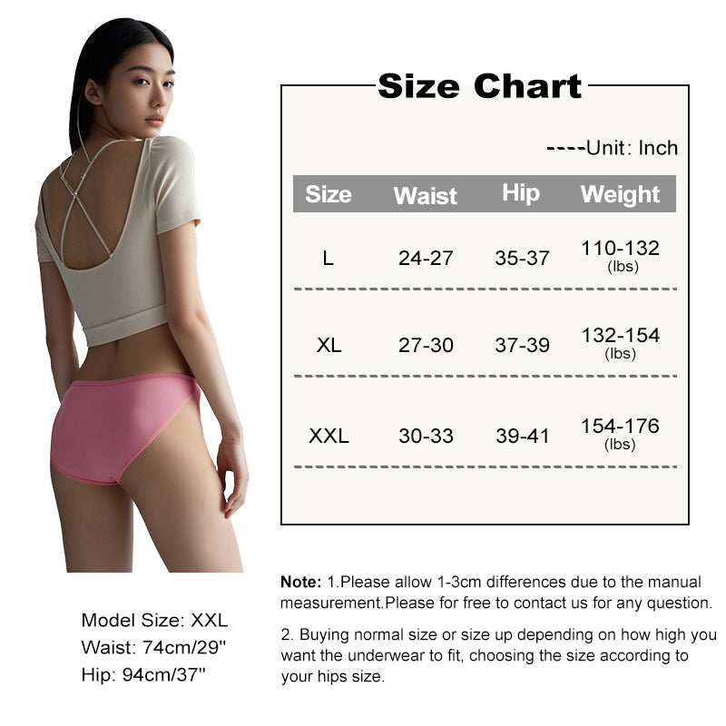 Classic bikini-style solid color panty