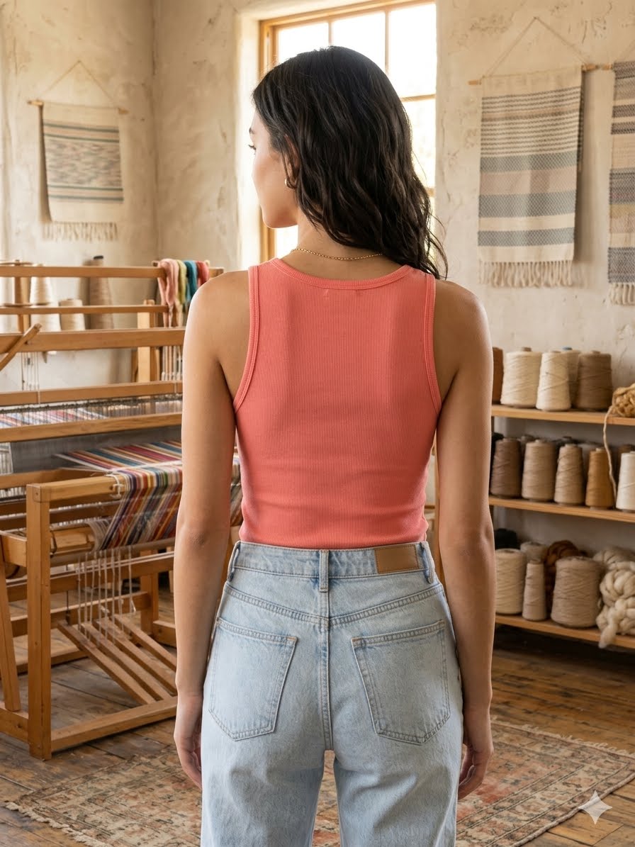 Peach-pink tank top