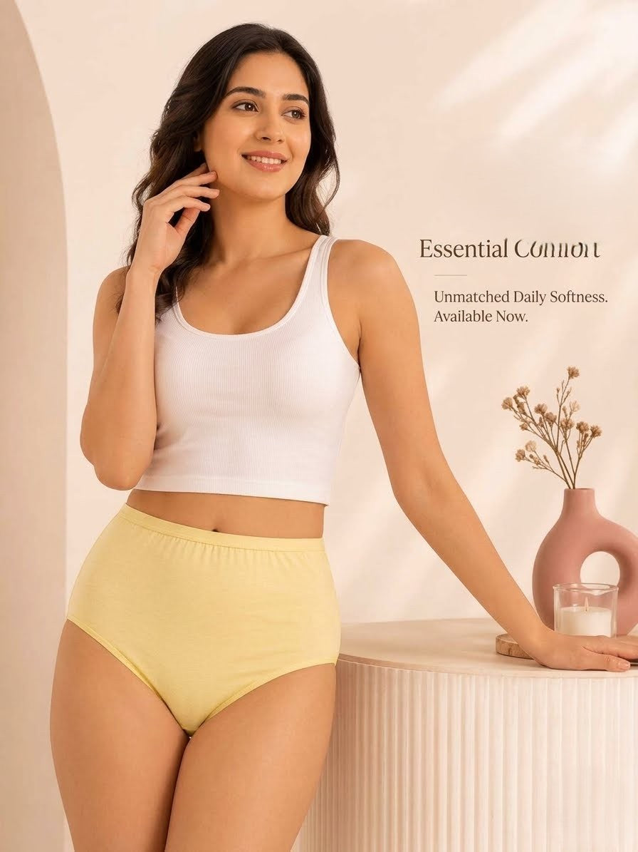 Proeza High-waisted cotton brief penti