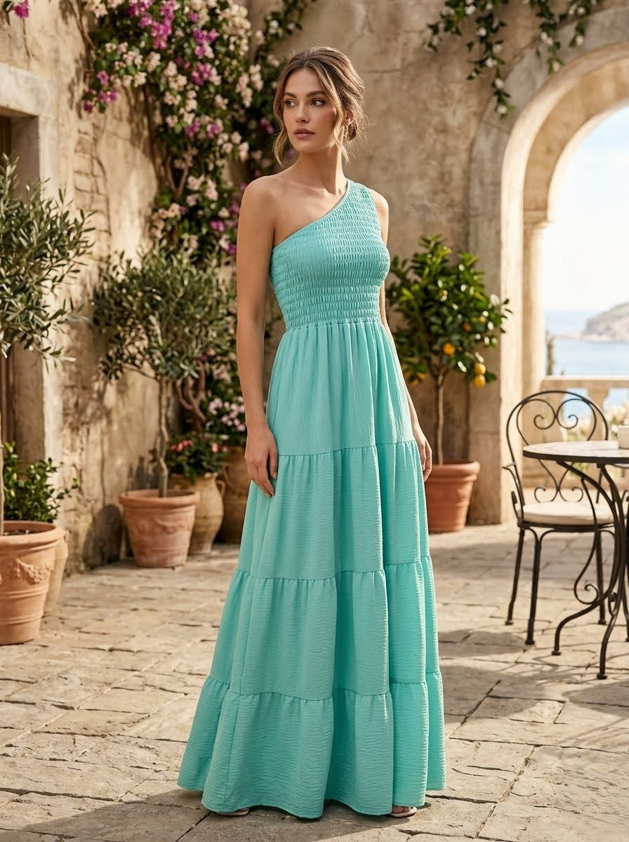 Elegant floor-length maxi dress