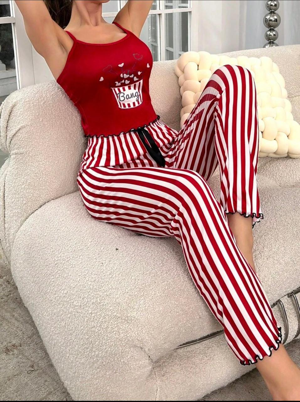Vibrant two-piece pajama set