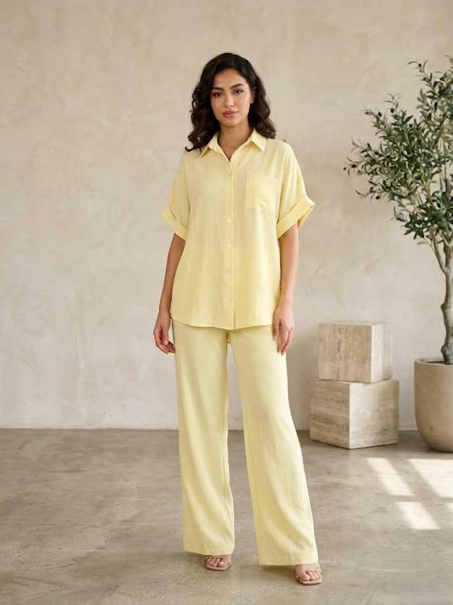 Soft women's two-piece coordinated lounge set