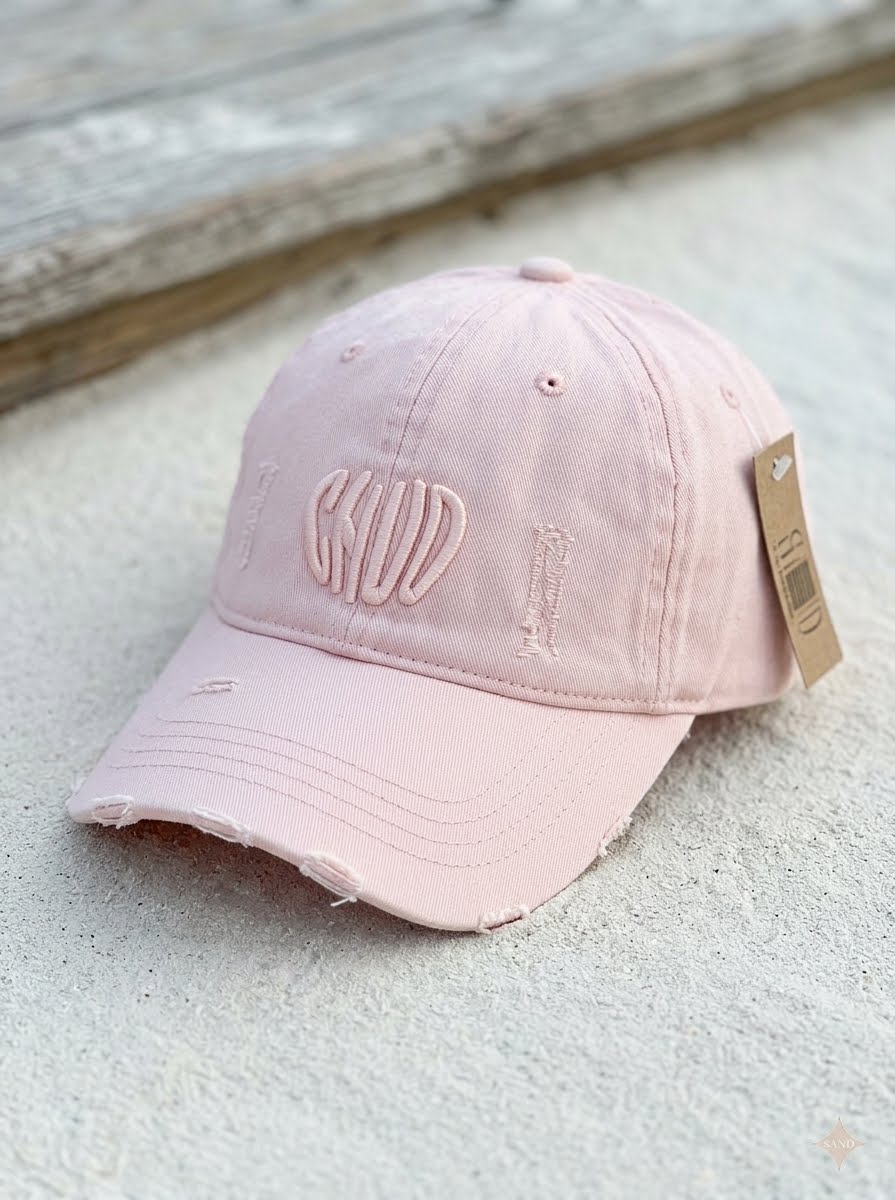 Chic light pink baseball cap