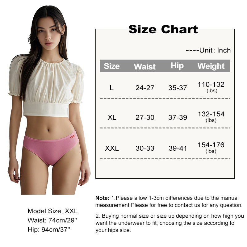Classic, mid-rise bikini-style cotton panty