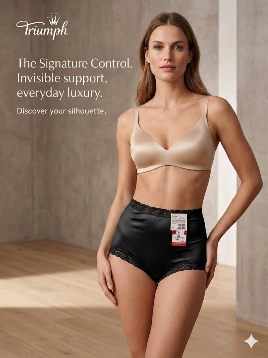 High-waisted control brief penti
