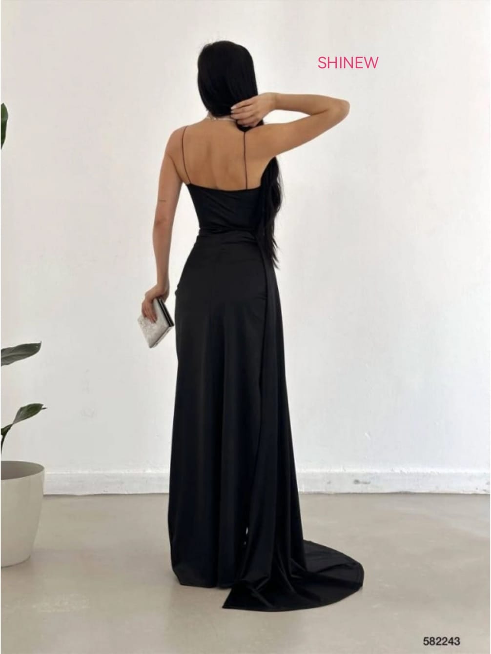 Elegant, floor-length evening gown