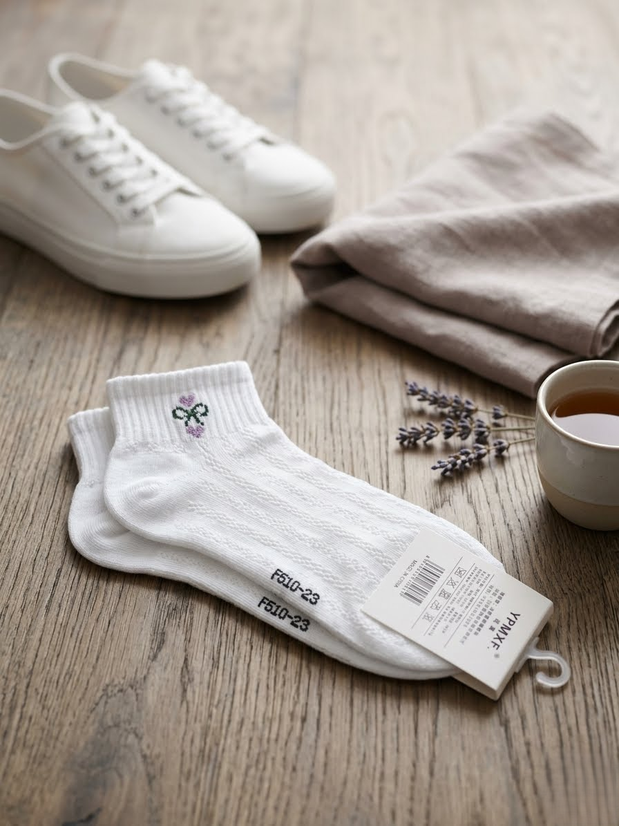 Pair of women's athletic ankle socks
