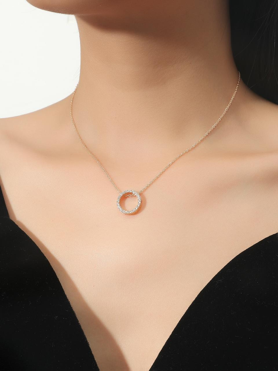 Brazilian gold-finished stainless steel necklace