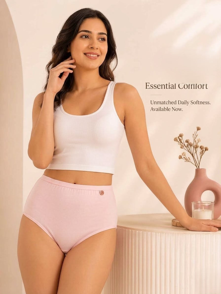 Proeza High-waisted cotton brief penti