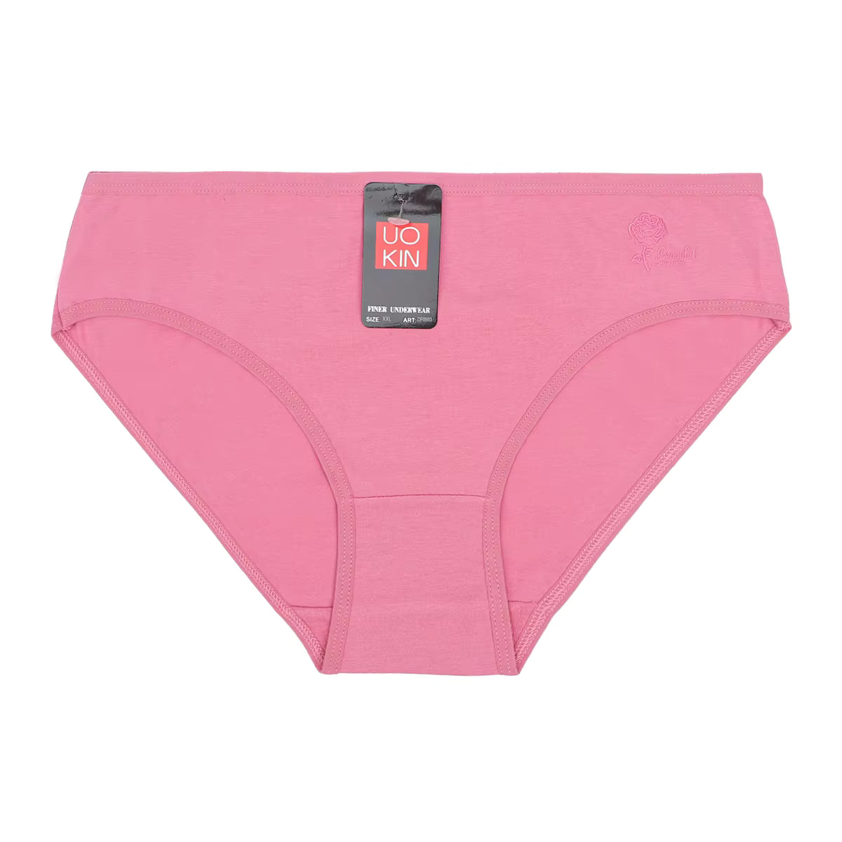 Classic bikini-style solid color panty