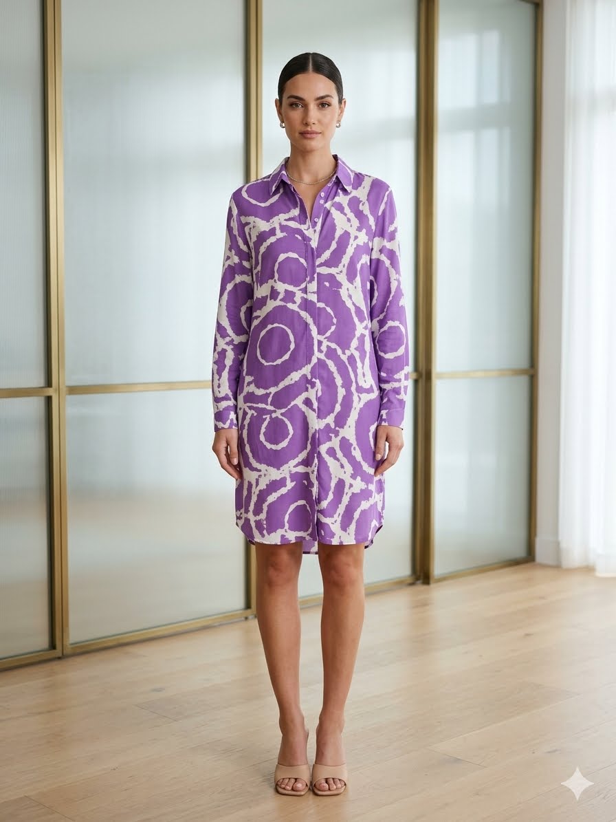 Relaxed shirt dress