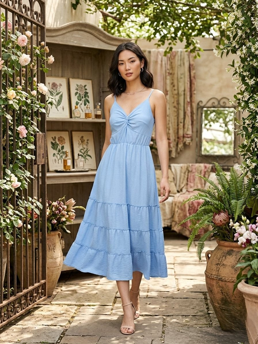 Sleeveless midi dress