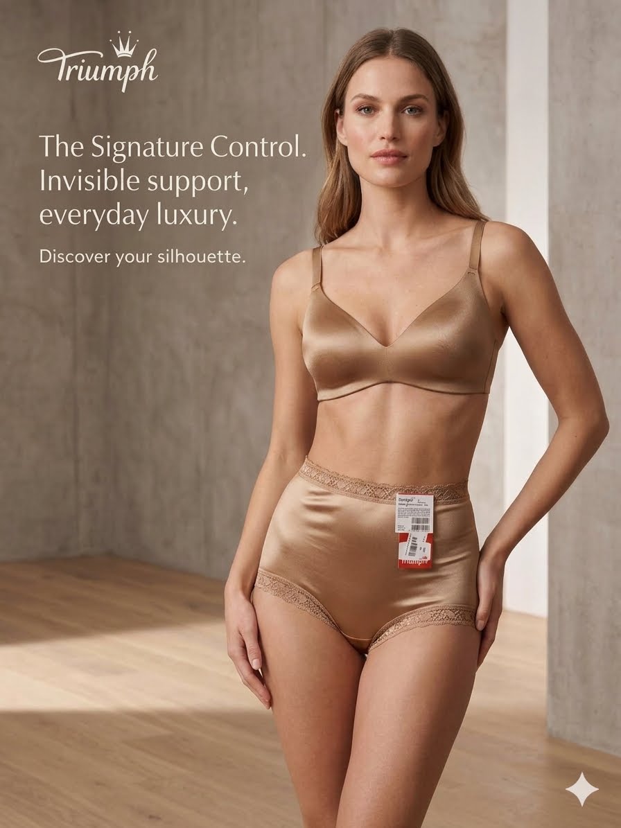 High-waisted control brief penti