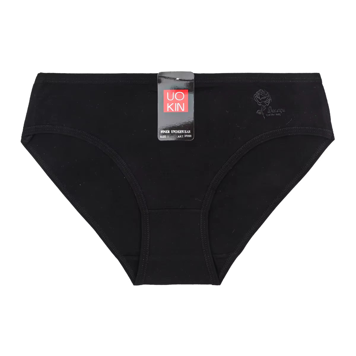 Classic bikini-style solid color panty
