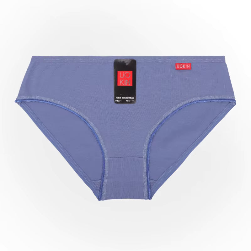 Classic, mid-rise bikini-style cotton panty