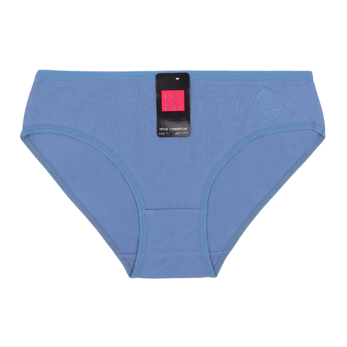 Classic bikini-style solid color panty