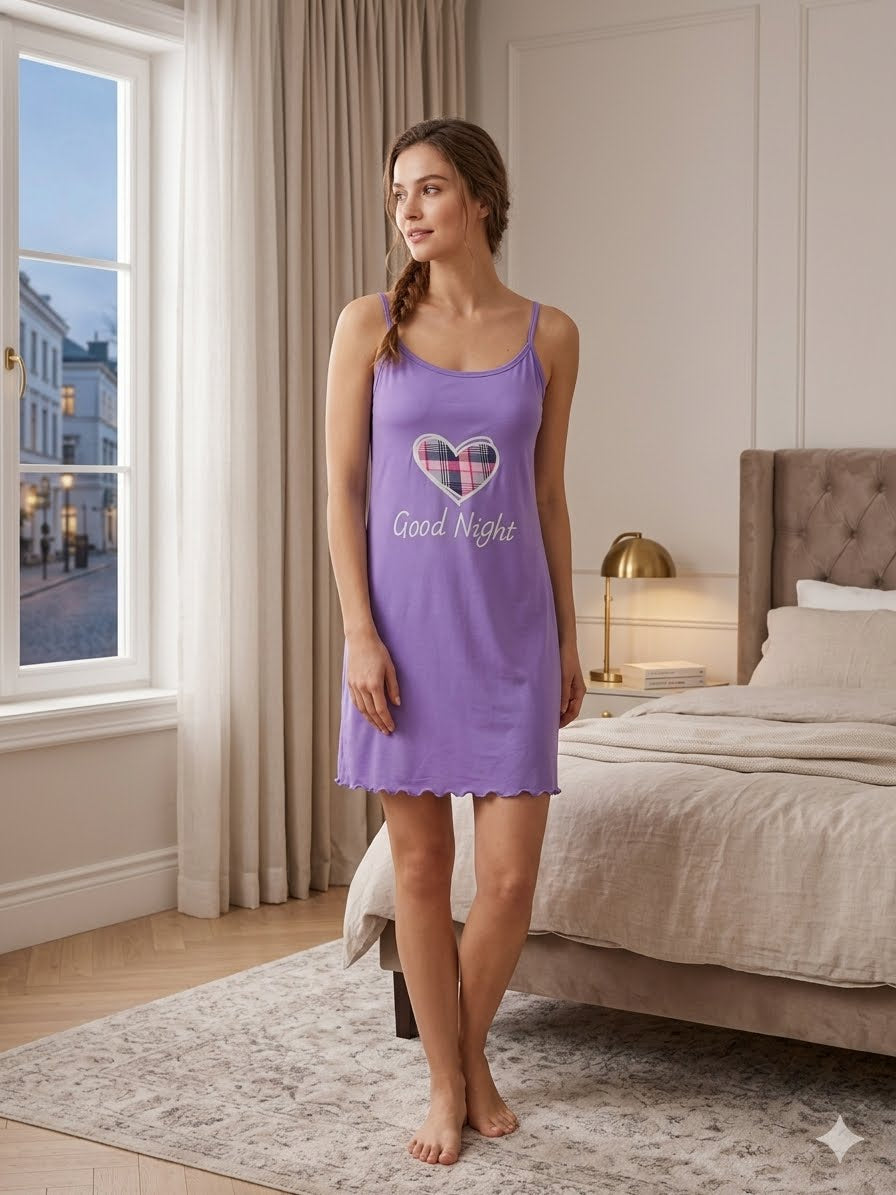 Slip-style short nightgown