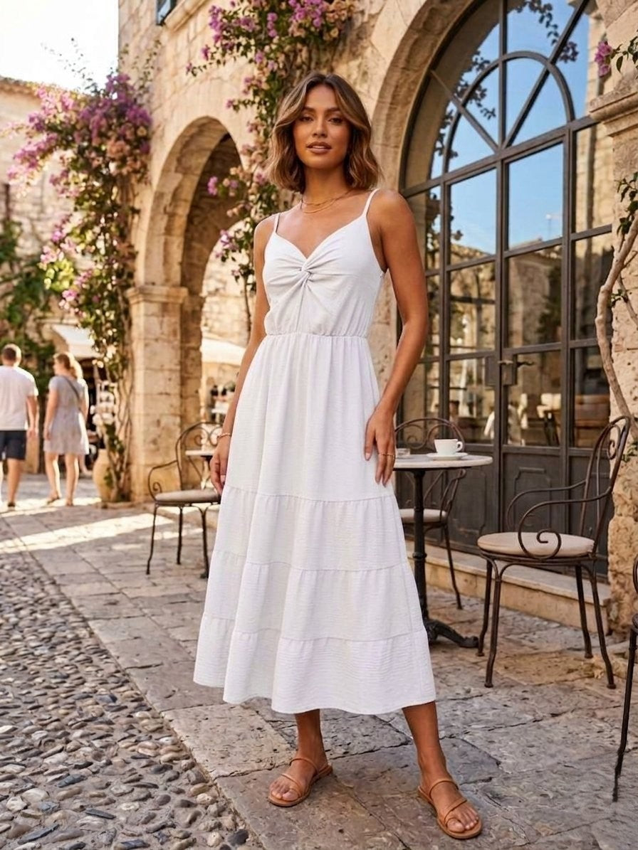 Sleeveless midi dress