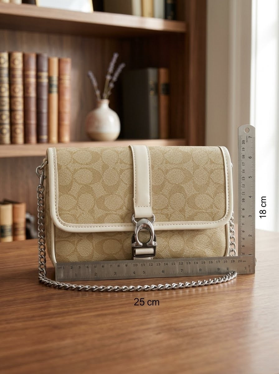 Elegant rectangular shoulder bag