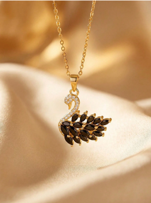 Millenia Dancing Swan Necklace