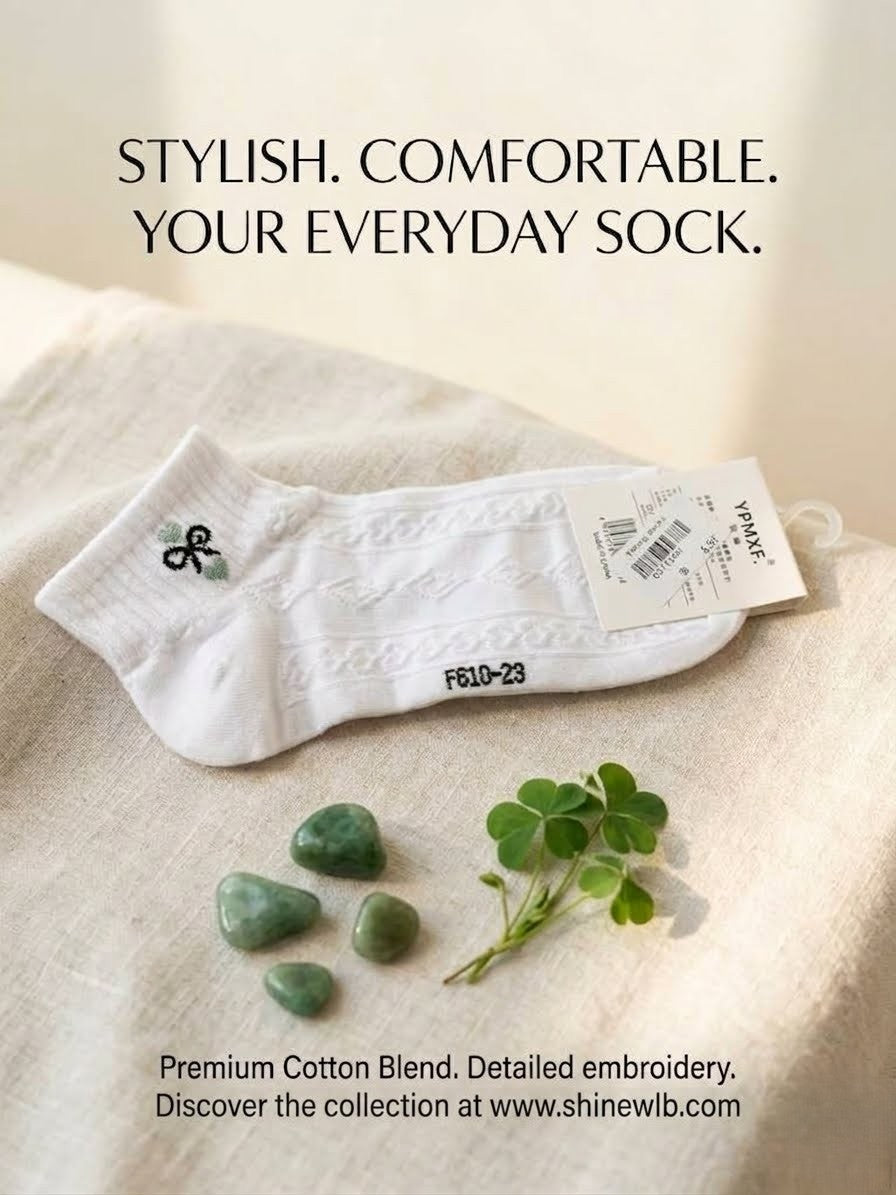 Pair of women's athletic ankle socks