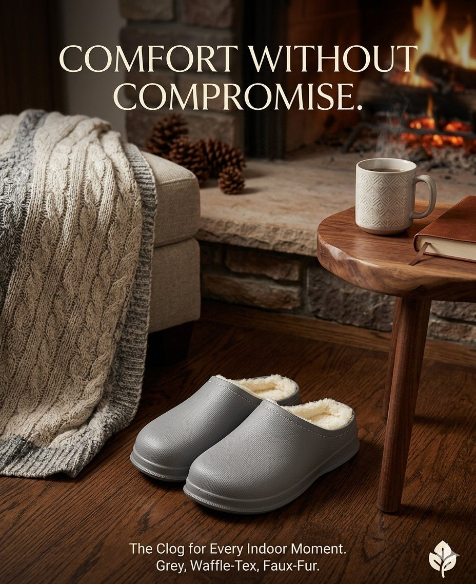 Cozy clogs-style slippers