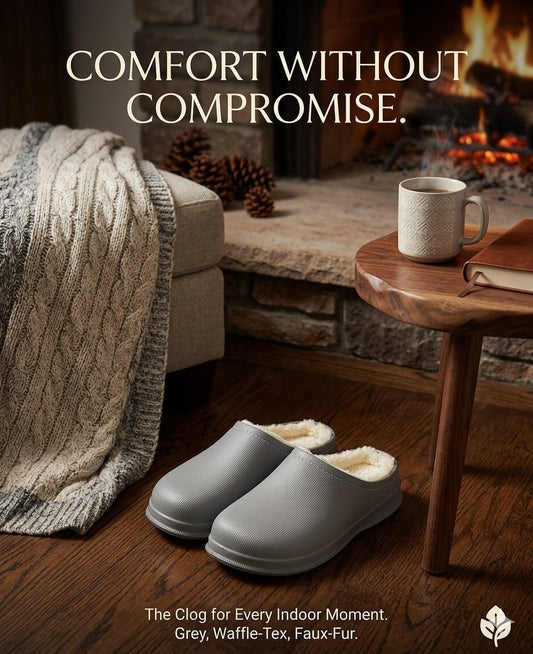 Cozy clogs-style slippers