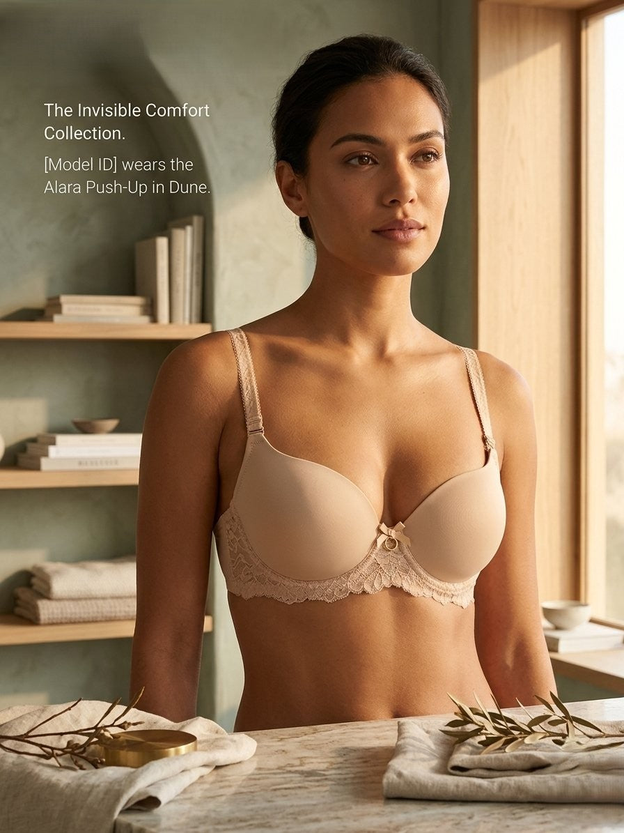 Classic women's push-up smooth bra