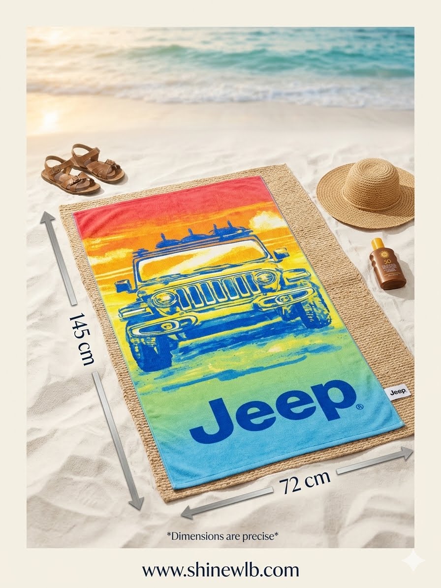 rectangular beach towel - Jeep