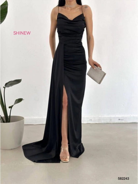 Elegant, floor-length evening gown