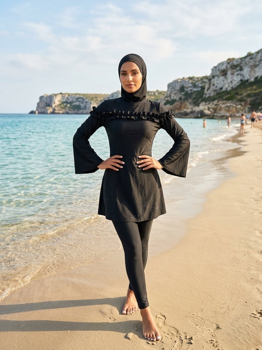 Elegant modest hijab swim set -burkini