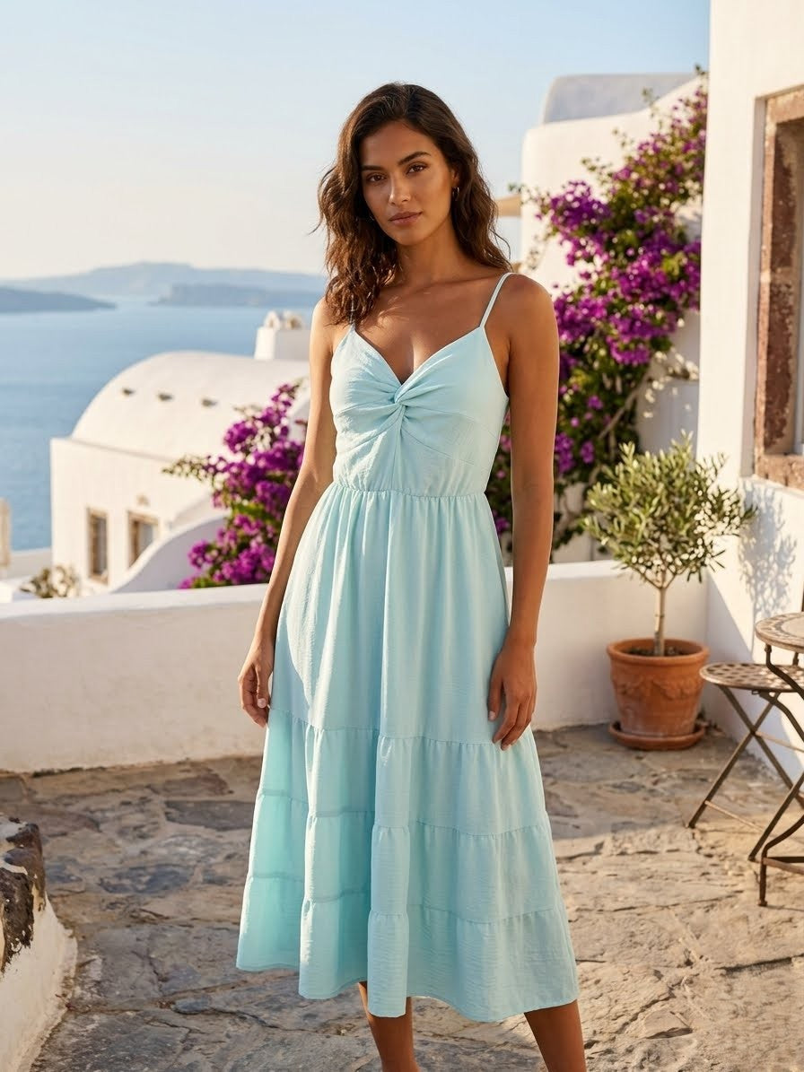 Sleeveless midi dress