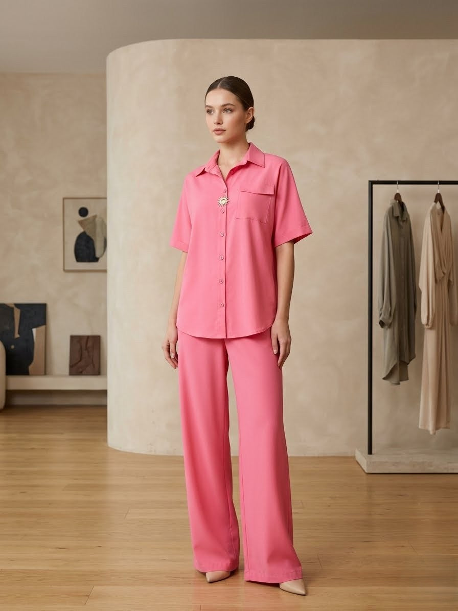 Soft women's two-piece coordinated lounge set