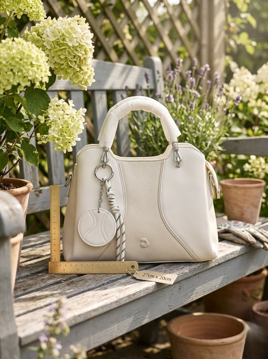 Chic off-white handbag